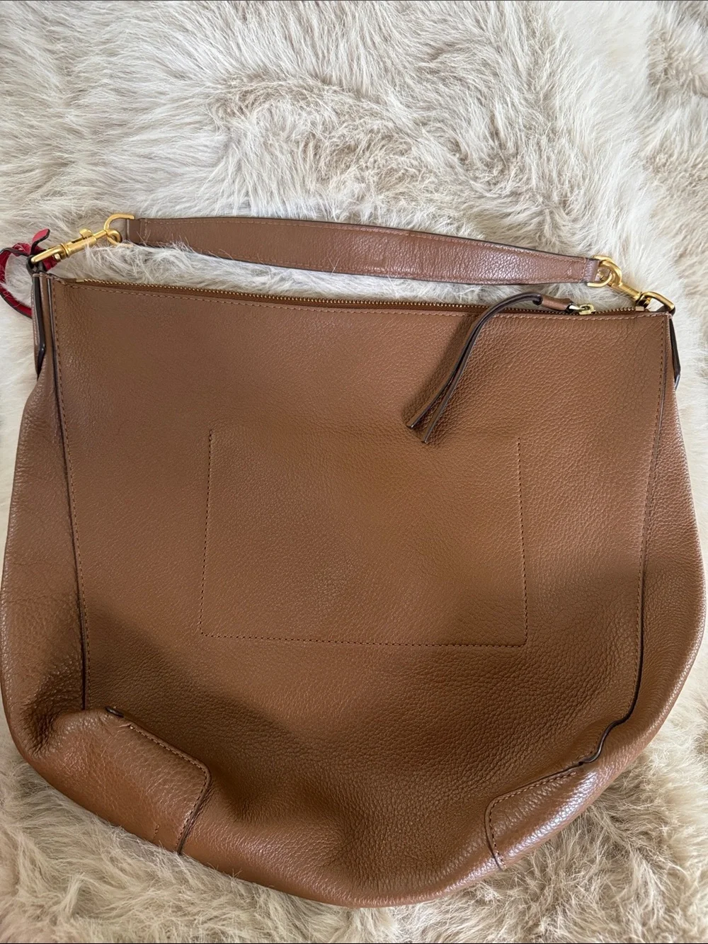 Tory Burch Perry Hobo with Red Charm